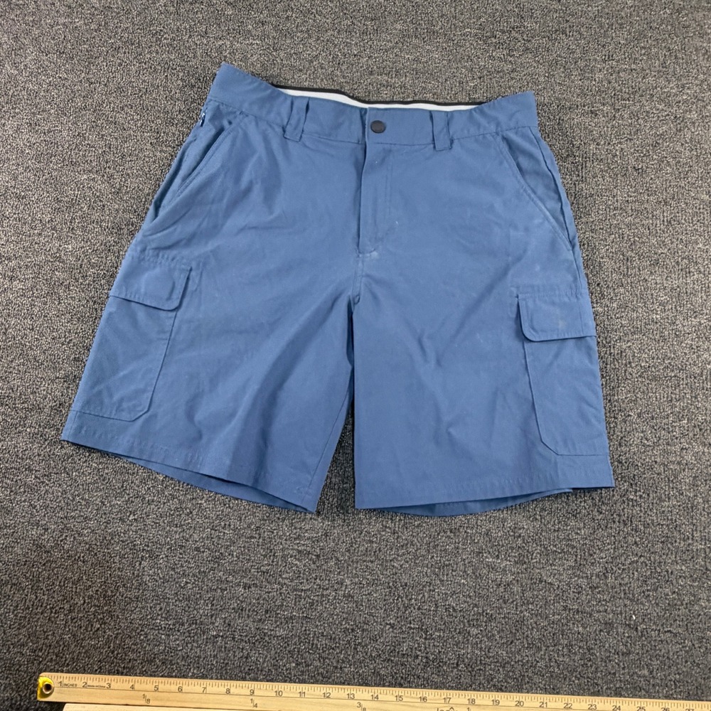 Orvis Cargo Shorts Mens 34 Blue Performance Lightweight Outdoor EUC 1572730